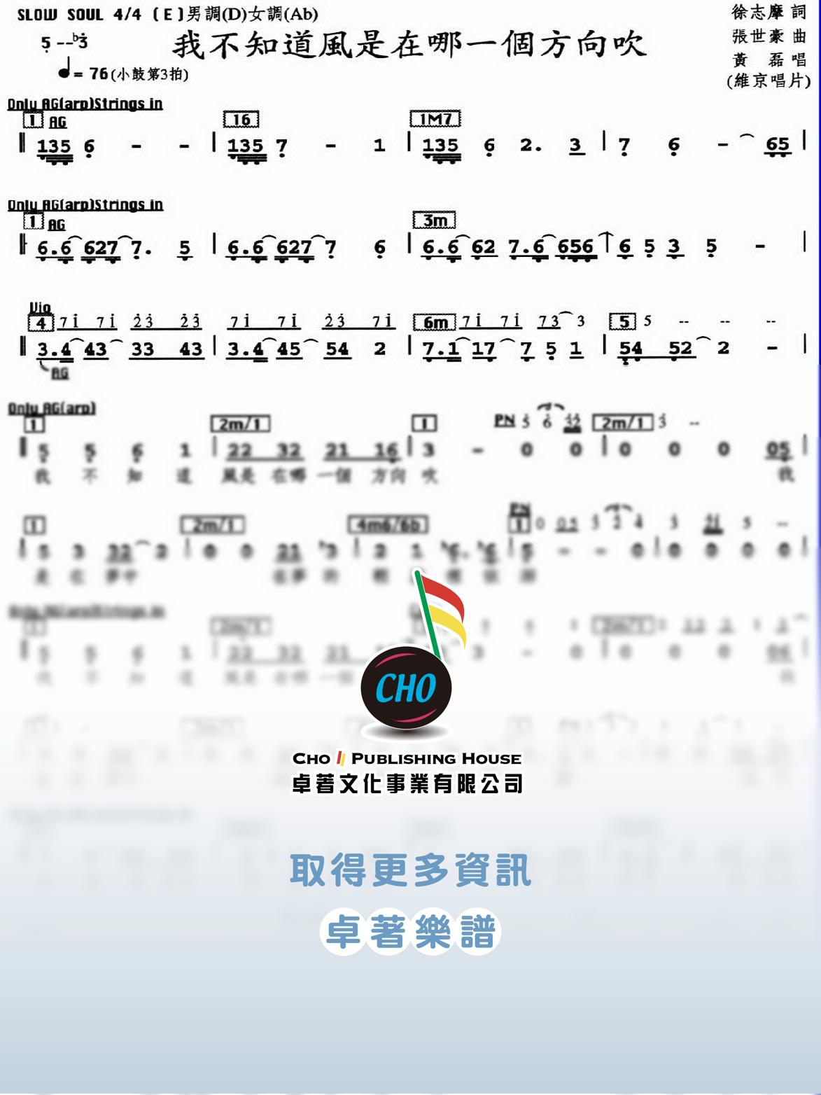 我不知道風是在哪一個方向吹